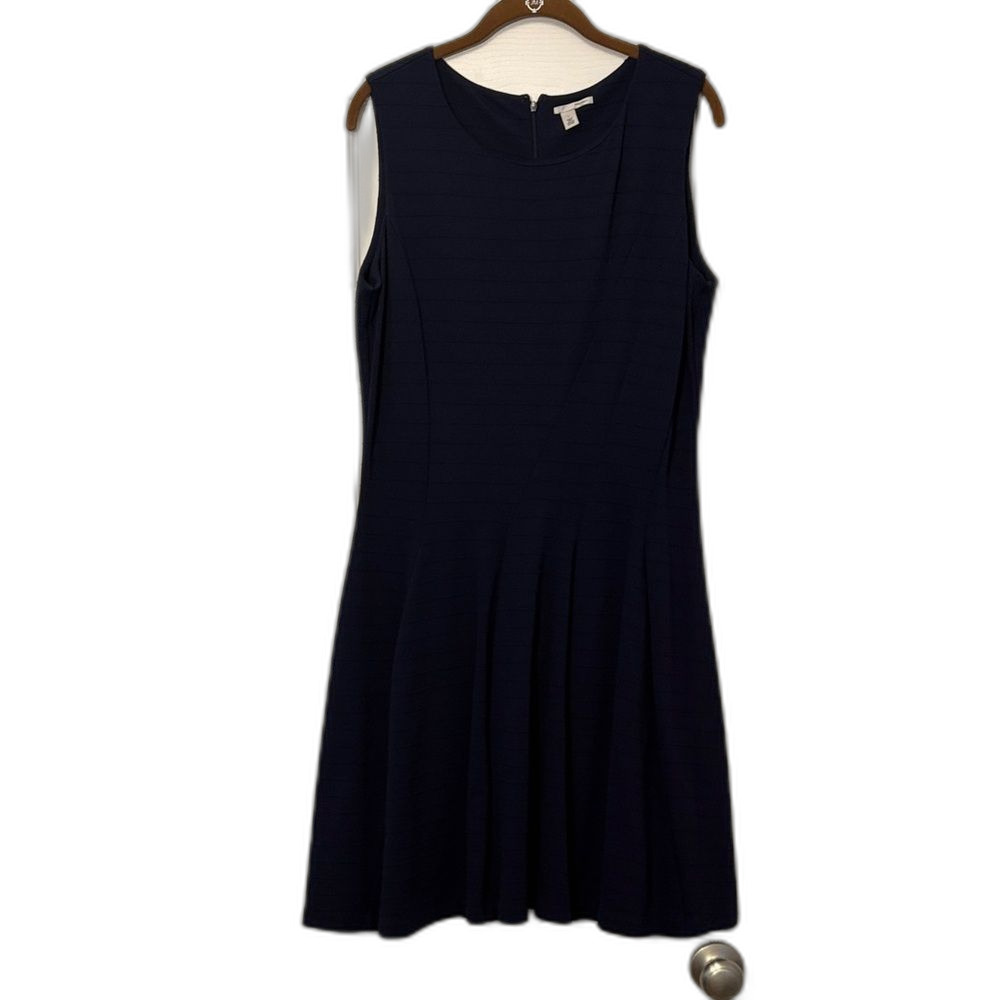 Halogen Navy Fit & Flare A-Line Dress Women’s Size L (Nordstrom Brand)